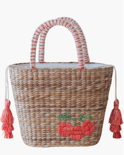 Tomato Embroidered Tote Bag