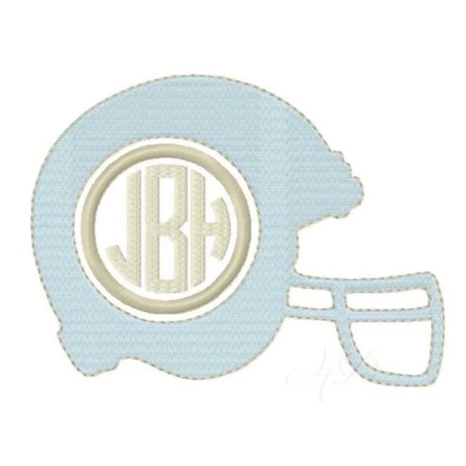 Football Helmet Monogram