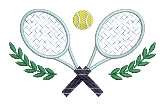 Crossed Rackets + Laurel