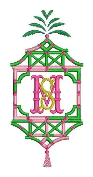 Bamboo Pagoda Monogram