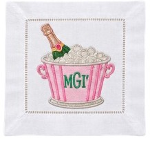 Champagne bucket napkins