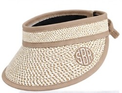 Monogrammed visor